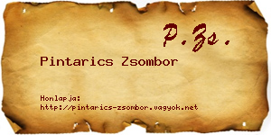 Pintarics Zsombor névjegykártya